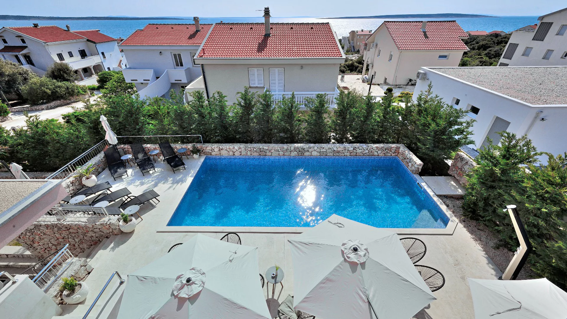 Deluxe Villa No.10 - Mandre, Pag, Croatia | Swimming pool